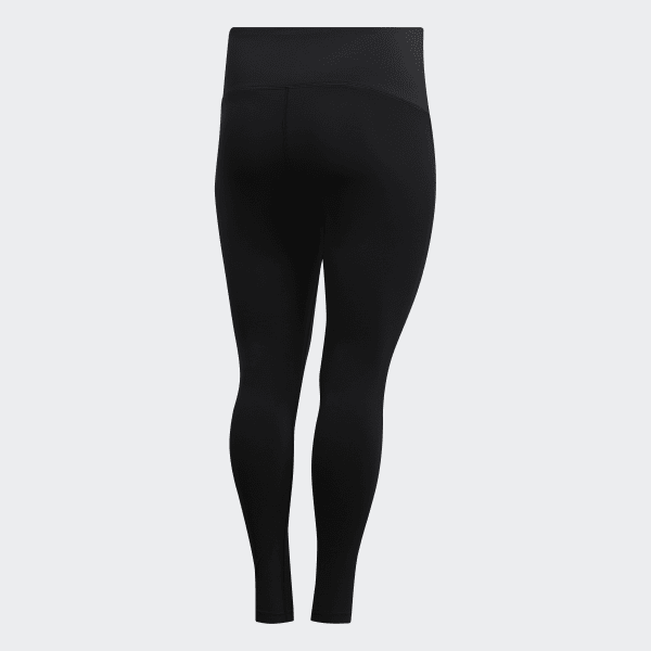 Black Believe This Solid 7/8 Tights​ (Plus Size) GUP68