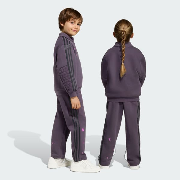 Violeta CONJUNTO CON SUDADERA HOLGADA DE CUELLO REDONDO ADIDAS MINECRAFT