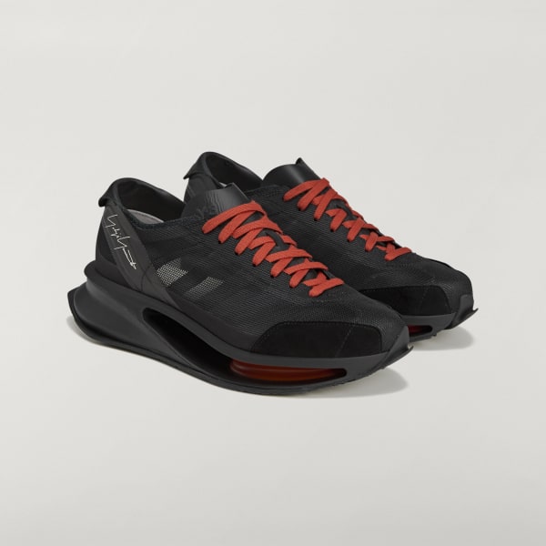 スニーカー S Gendo Run Sneakers - Y-3 - Leather - Red S Gendo Run Sneakers - Y-3 - Leather - Red