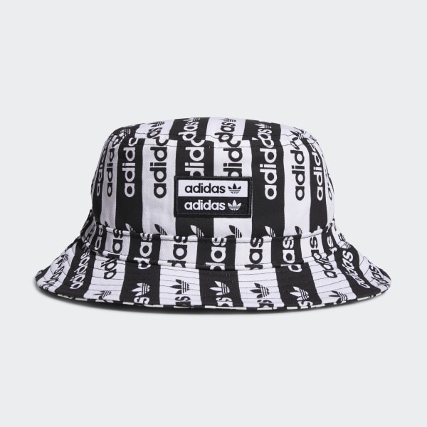 black and white adidas bucket hat
