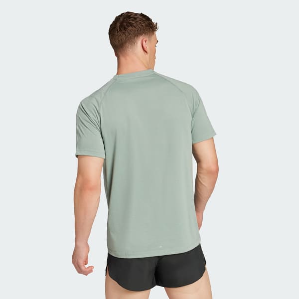 Green Own the Run 3-Stripes Tee