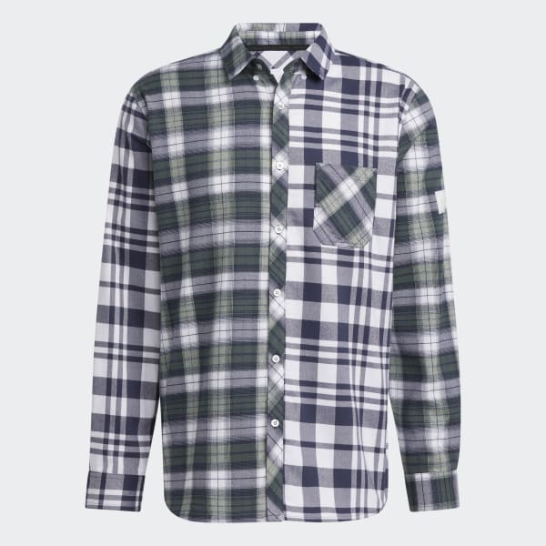 Λευκό Adicross Flannel Long Sleeve Shirt P9893