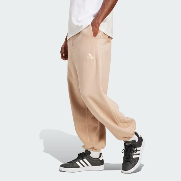 hnedá ALL SZN Fleece Washed Loose Joggers