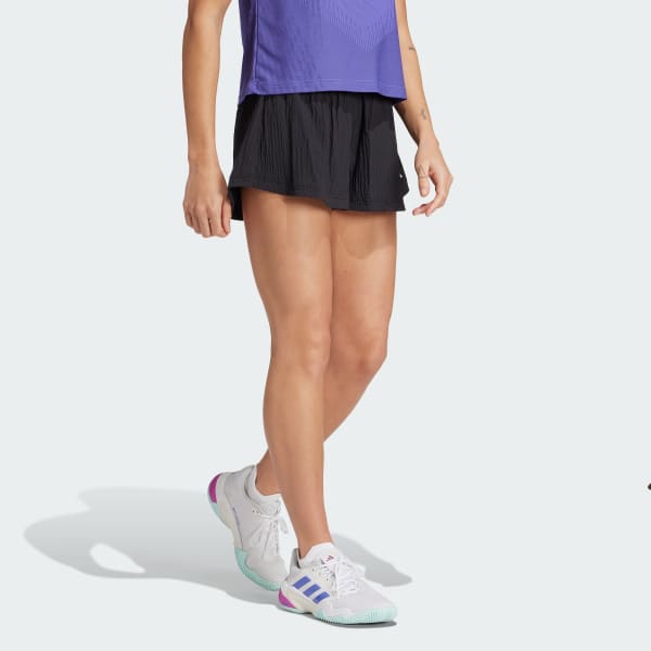 Black Tennis Pro Seersucker Shorts