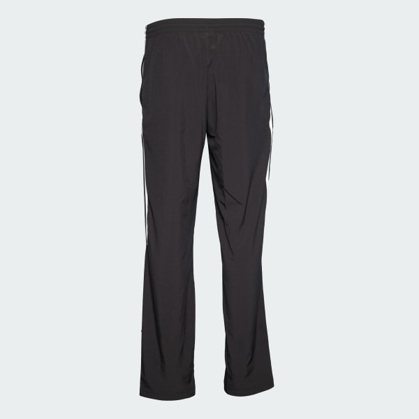 Black Woven adidas 3S Straight Pants