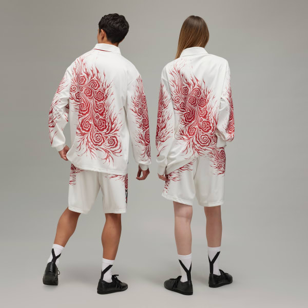 White Y-3 JFA Graphic Shorts