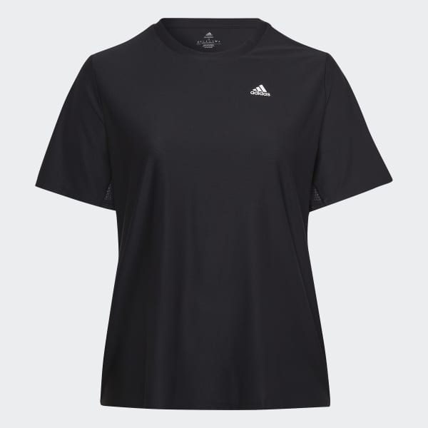 Zwart Runner T-shirt (Grote Maat) TV568