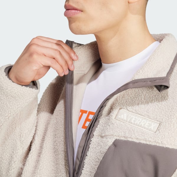 Chaqueta de Felpa Terrex Xploric High Pile - Beige adidas | adidas