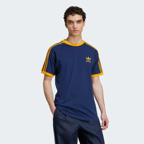 adidas Adicolor Classics 3-Stripes T-Shirt Blue adidas UK