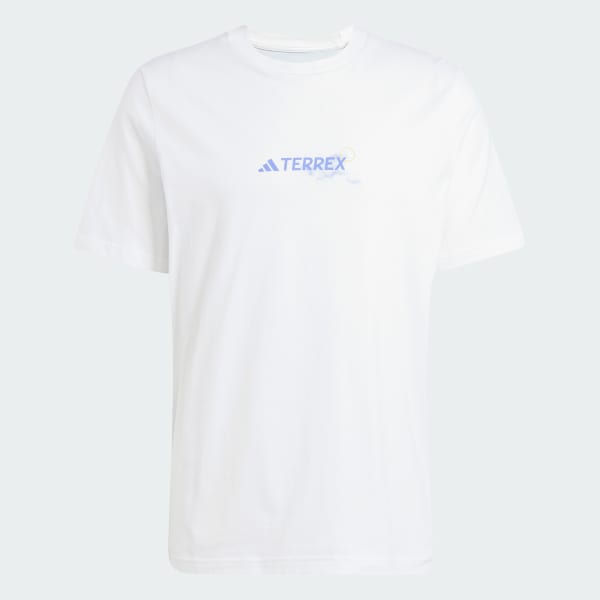 สีขาว เสื้อยืดพิมพ์ลาย Terrex