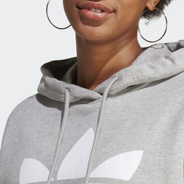 Grey Trefoil Hoodie