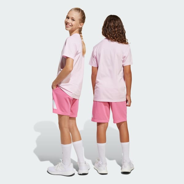 Rosa Conjunto Playera Essentials Kids