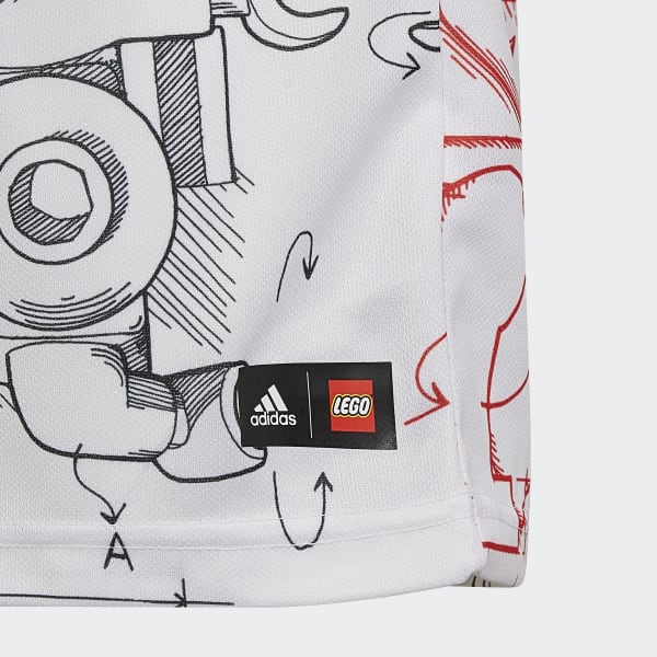 Weiss adidas x LEGO Tech Pack T-Shirt WM652