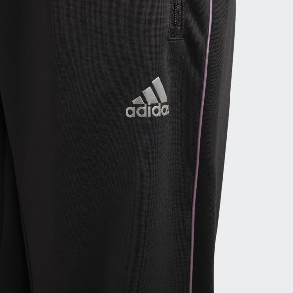 Black Winter Glam Fleece Loose Joggers