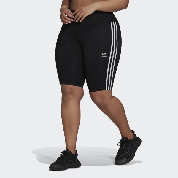 Zwart Adicolor Classics High-Waisted Primeblue Korte Legging (Grote Maat) 27159