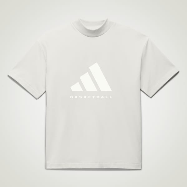 Beige T-shirt_001 adidas Basketball