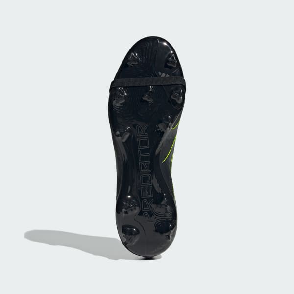 Negro Zapatos de fútbol Predator League con lengüeta plegable para terreno firme/multiterreno