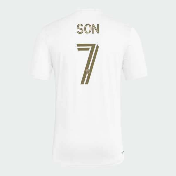White LOS ANGELES FC MENS SHORT SLEEVE PREGAME T-SHIRT