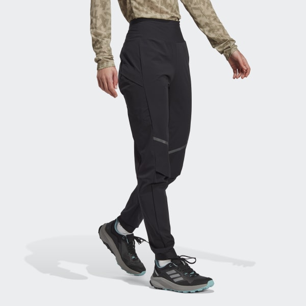 Svart Terrex Agravic Hybrid Trail-Running Pants
