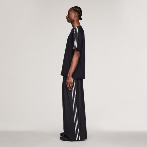 Siyah Y-3 RAW EDGE 3 STRIPES GENİŞ EŞOFMAN ALTI