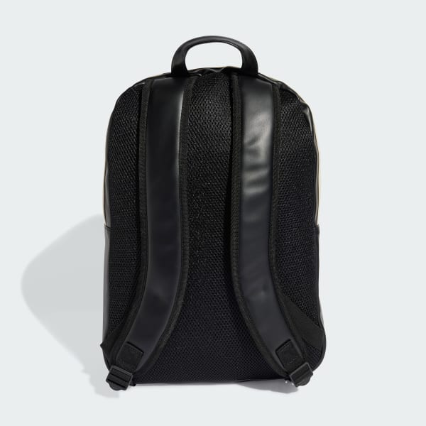 Negro Mochila Poliuretano Outline Trefoil