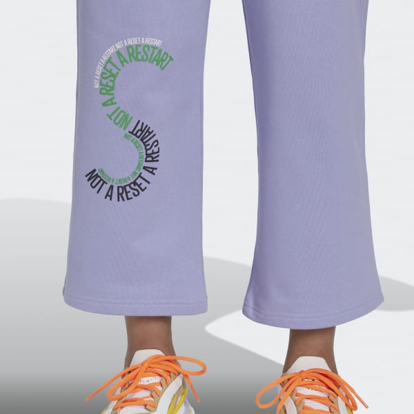 Lila adidas by Stella McCartney Cropped Sweat Pants BWC63