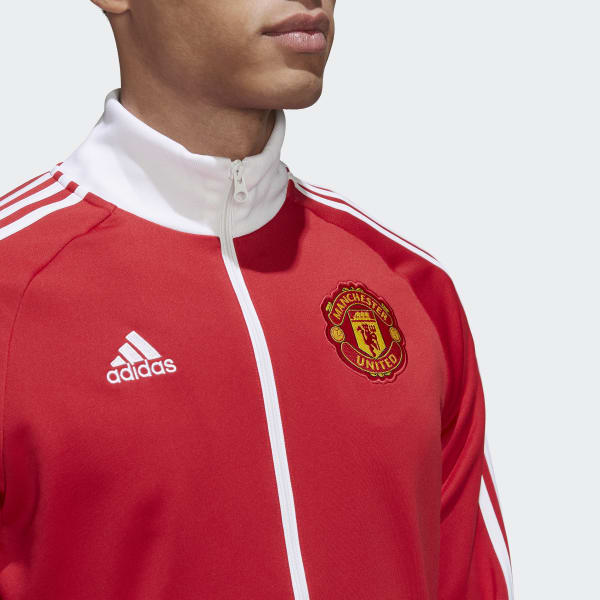 Vermelho Casaco de Treino 3-Stripes do Manchester United DD158
