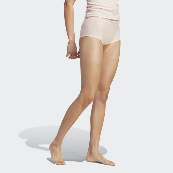 Women's High-waisted Boyshorts Panties In Solid Color