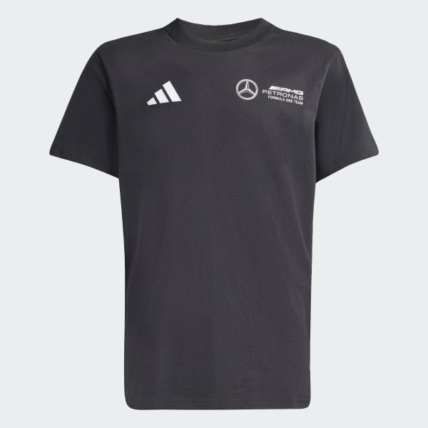 สีดำ เสื้อยืดพิมพ์ลายทีม Mercedes - AMG Petronas Formula One
