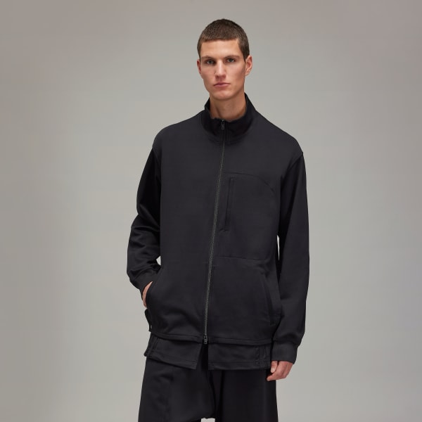 Schwarz Y-3 3-Streifen Relaxed Track Top