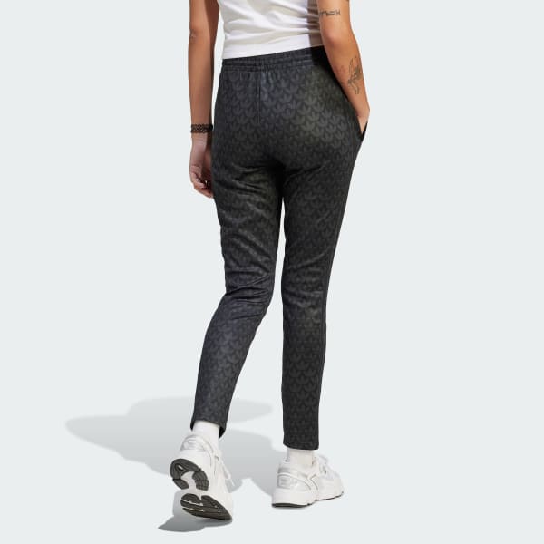 adidas Adicolor Trefoil Monogram SST Track Pants - Black | Women's ...