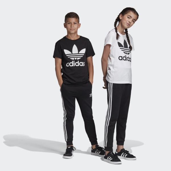 Adidas Pants 3 Franjas Negro Nino Lifestyle