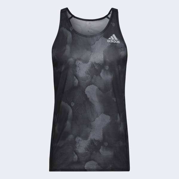 adidas Fast Graphic Singlet Black adidas Australia