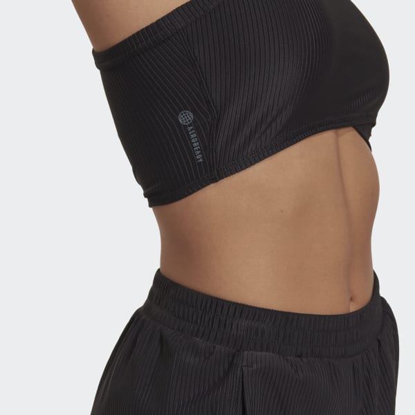Preto Yoga Studio Wrapped Rib Tank Top TX454