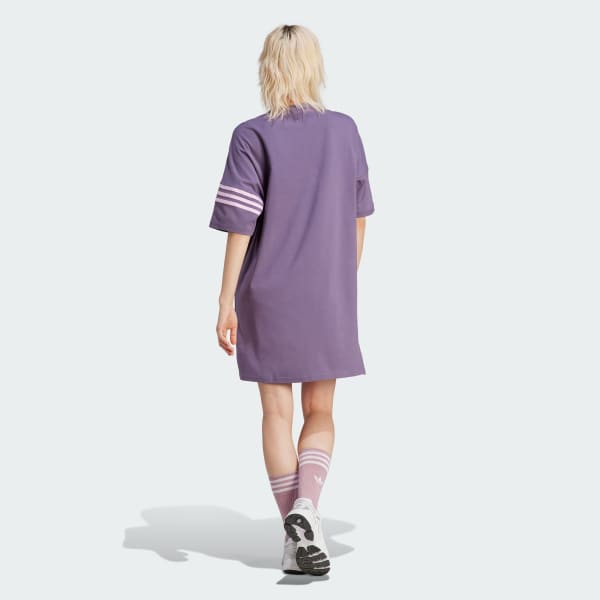 adidas Adicolor Neuclassics Tee Dress - Purple | adidas Australia