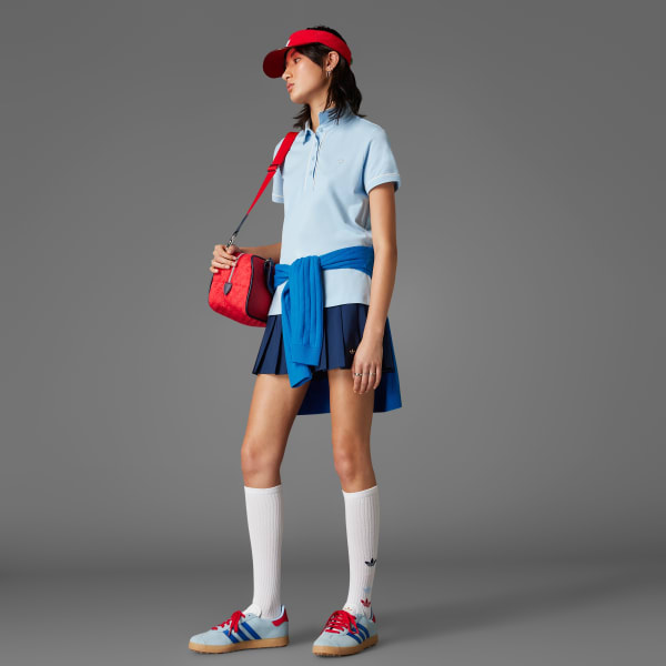 สีน้ำเงิน เสื้อโปโล Originals Twistknit Trefoil