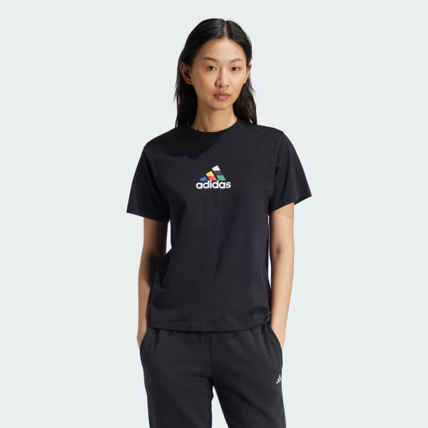 Negro Polo House of Tiro Nations Estampado