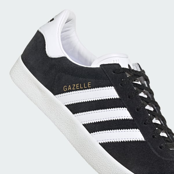 Adidas black gazelles hot sale