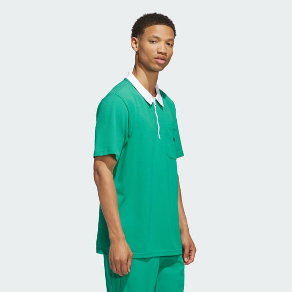 vert Polo Essentials Zip 1/4