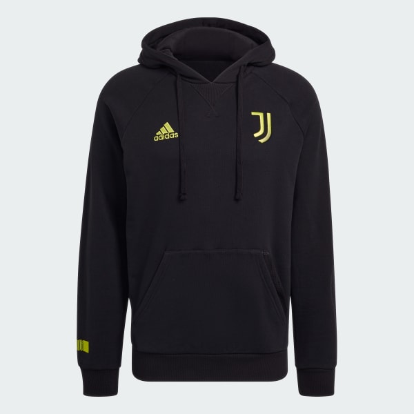 Negro Polera con Capucha Juventus para Viajes BL903