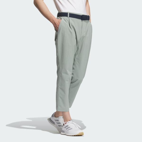 グリーン 【ゴルフ】シアサッカー ゴルフパンツ