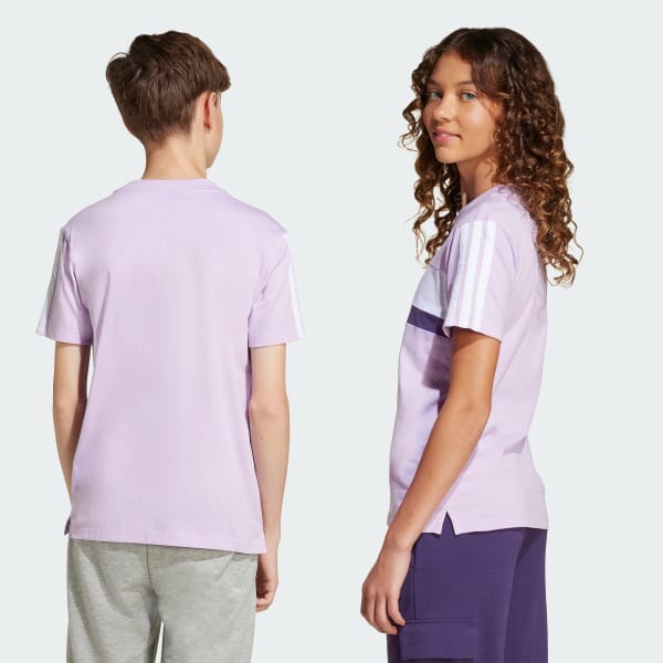 Violeta Playera para niños Seasonal Essentials Tiberio con 3 Franjas