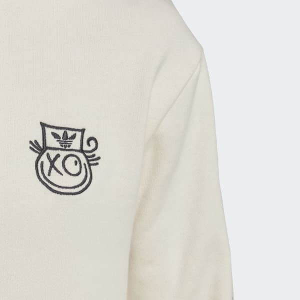 Weiss adidas Originals x André Saraiva Hoodie F7016