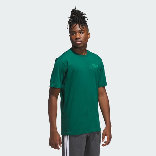 XXL　ballaholic Cool Tee (deep green) blhlc Back Print Cool Tee (black/flower pink mosaic