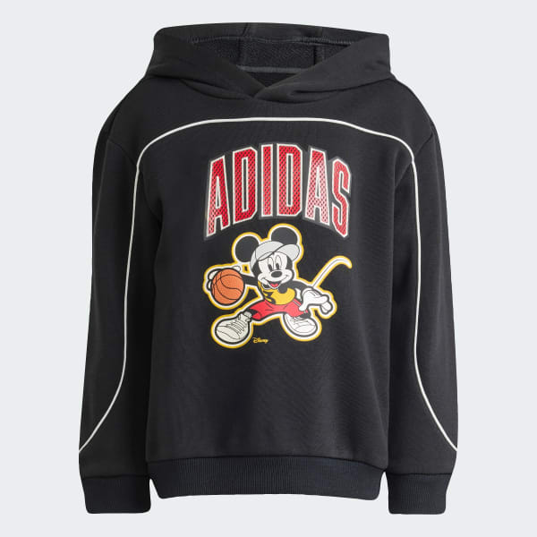 ADIDAS DISNEY MICKEY MOUSE HOODED Sweatshirt - Black | Free