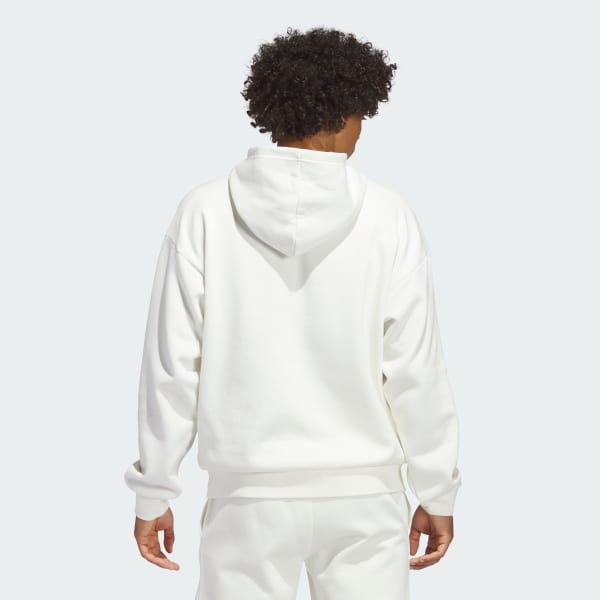 Adidas all white hoodie clearance