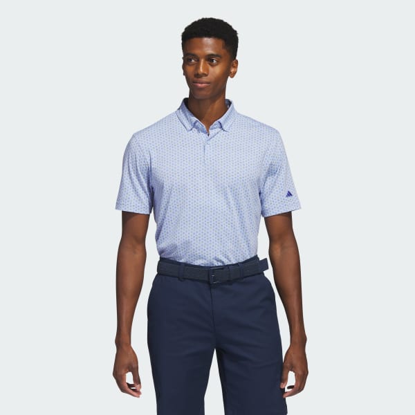 Blu Polo da golf Go-To Print