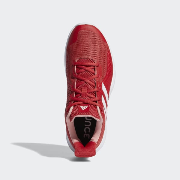 pink and red adidas trainers