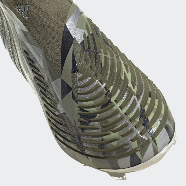 Adidas Predator Edge.3 FG Soccer Cleats, Men's, Silver/Green