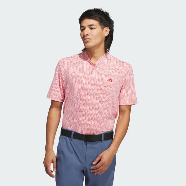 adidas Ultimate365 Printed Polo Shirt Pink adidas Malaysia